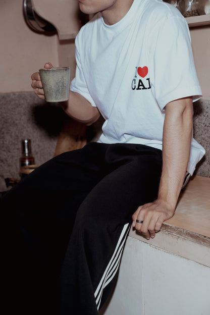 I Love CAL. Minimal Graphic Tee – Classic White