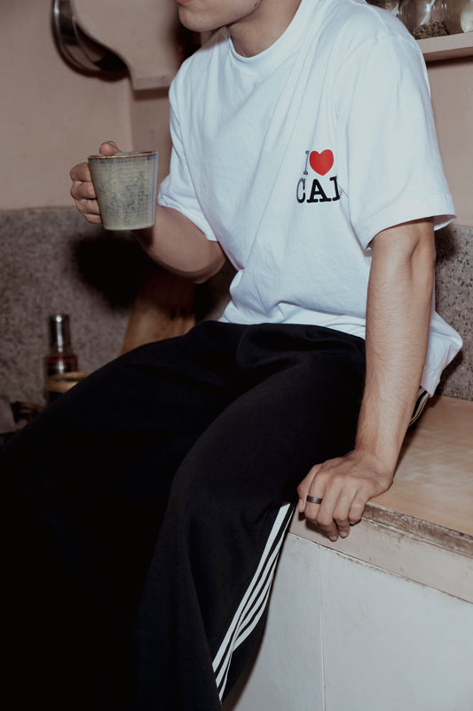 I Love CAL. Minimal Graphic Tee – Classic White