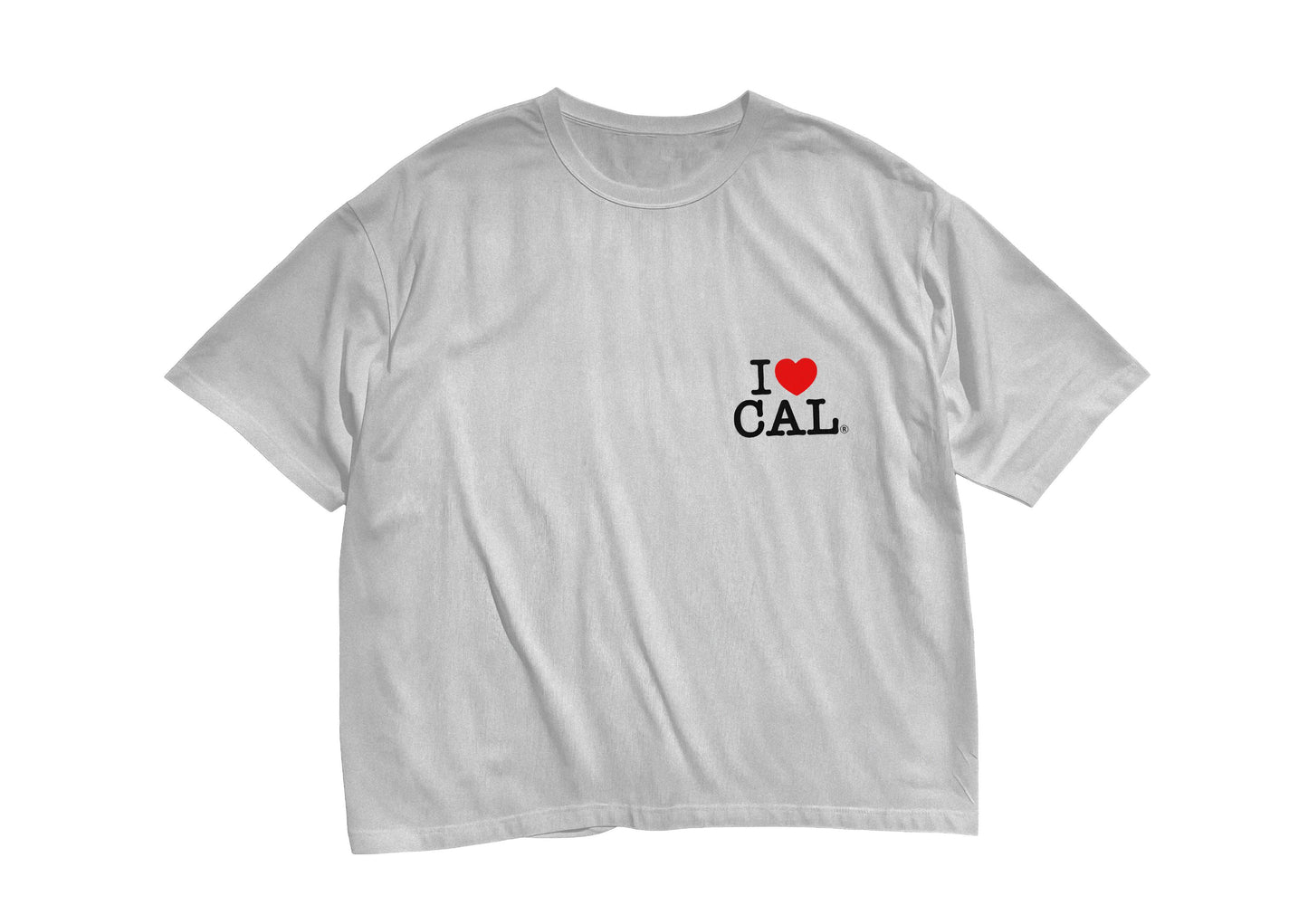 I Love CAL. Minimal Graphic Tee – Classic White